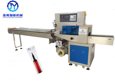 Bolloon Inflator Flow Wrap Packing Machine With Pillow Package Back Sealing