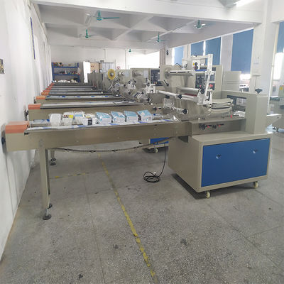 PID Wet Tissue Alcohol 2.8KW SUS304 Flow Packing Machine