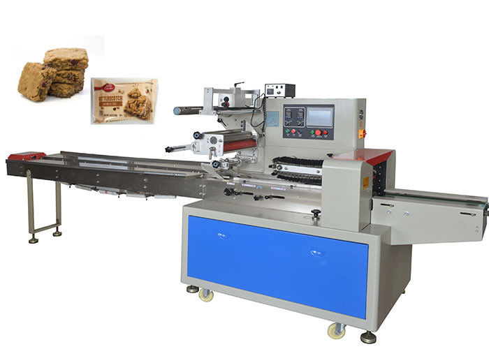 304 Stainless Steel Flow Packaging Machine For Oatmeal Bar High Performance